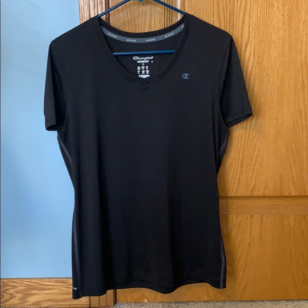 Black Champion T-Shirt LARGE